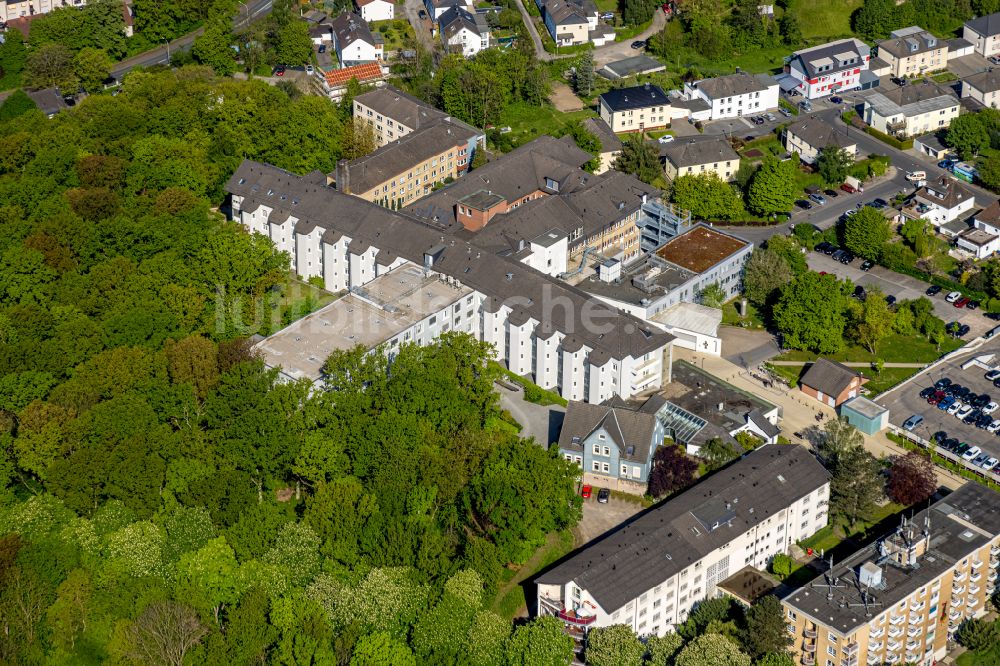 Hagen von oben - Klinikgelande des Krankenhauses Evangelisches Krankenhaus Hagen-Haspe in Hagen im Bundesland Nordrhein-Westfalen, Deutschland