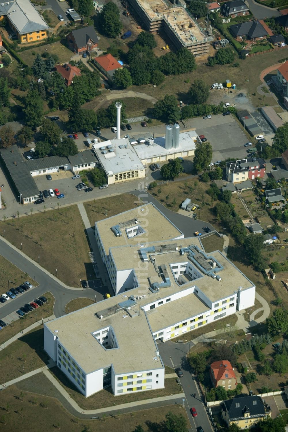 Luftbild Großenhain - Klinikgelände der ELBLAND Rehabilitations- und Präventionsklinik in Großenhain im Bundesland Sachsen