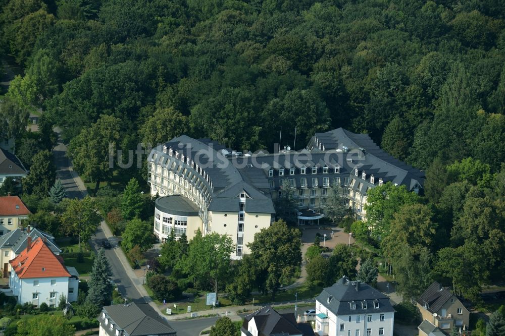 Luftbild Bad Lausick - Klinikgelände und Gebäude der Sachsenklinik in Bad Lausick im Bundesland Sachsen