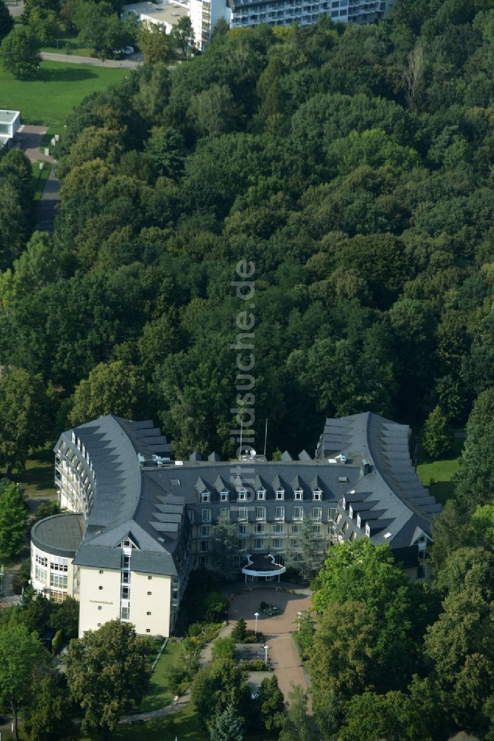 Luftbild Bad Lausick - Klinikgelände und Gebäude der Sachsenklinik in Bad Lausick im Bundesland Sachsen