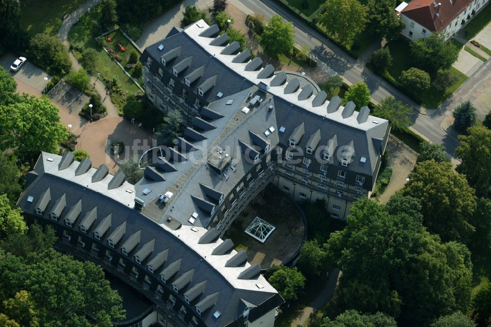 Bad Lausick von oben - Klinikgelände und Gebäude der Sachsenklinik in Bad Lausick im Bundesland Sachsen