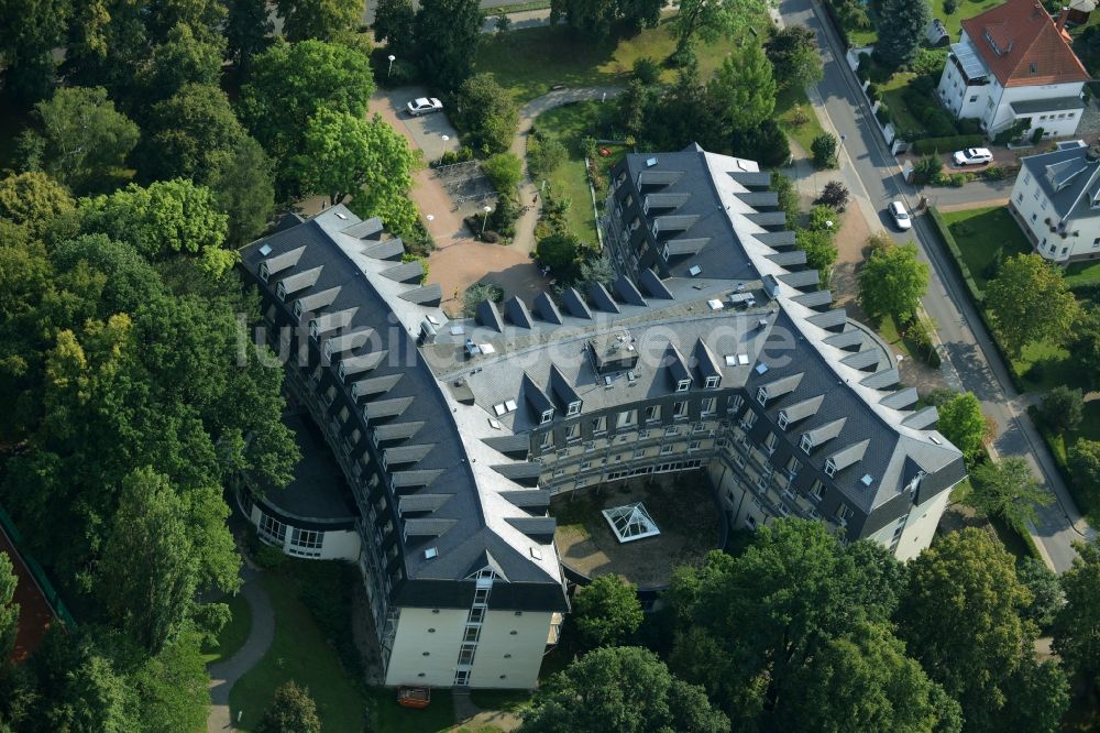 Bad Lausick aus der Vogelperspektive: Klinikgelände und Gebäude der Sachsenklinik in Bad Lausick im Bundesland Sachsen