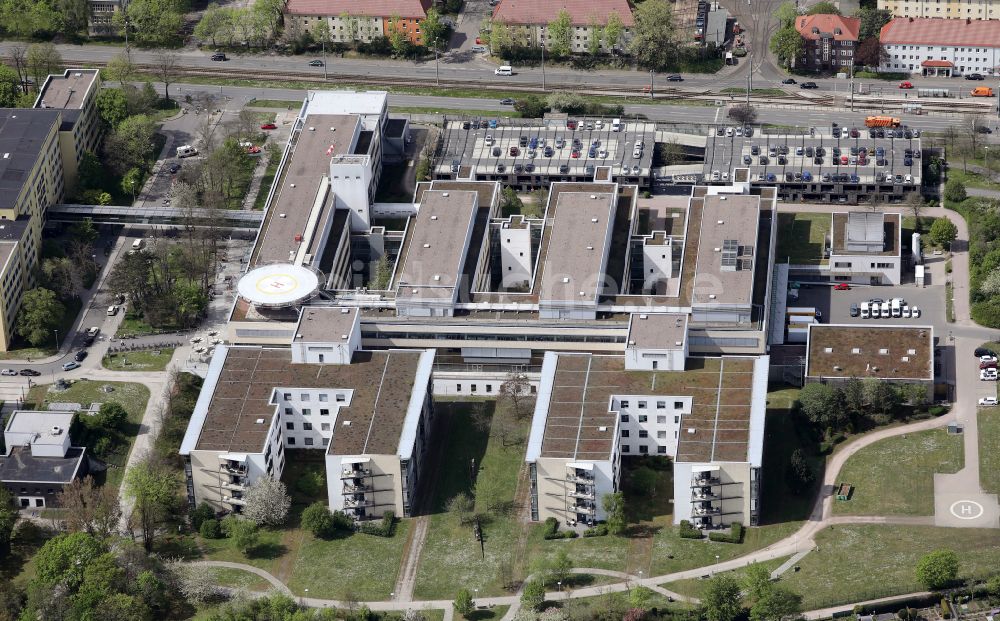 Luftbild Erfurt - Klinikgelände Helios Klinikum Erfurt in Erfurt im Bundesland Thüringen, Deutschland