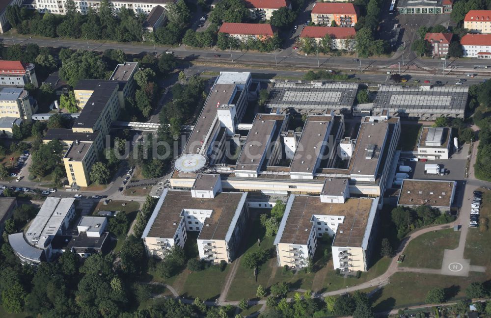 Erfurt von oben - Klinikgelände Helios Klinikum Erfurt in Erfurt im Bundesland Thüringen, Deutschland