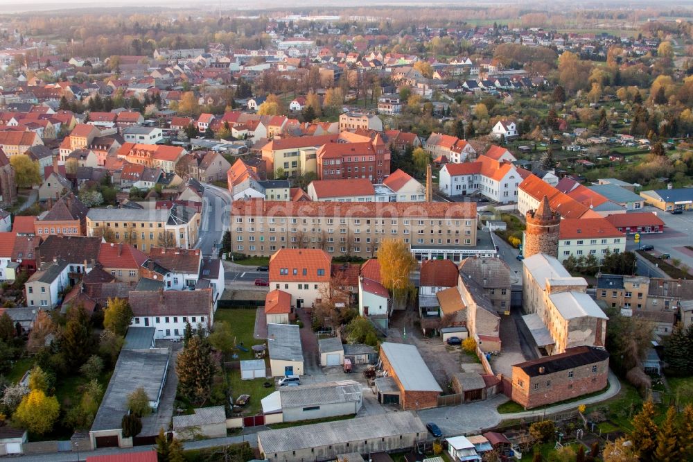 Luftbild Jüterbog - Klinikgelände des Johanniter-Krankenhaus in Jüterbog im Bundesland Brandenburg, Deutschland