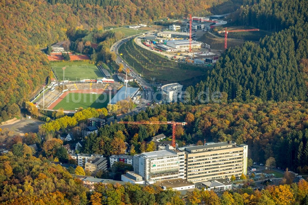 Luftbild Siegen - Klinikgelände des Jung-Stilling-Krankenhauses in Siegen im Bundesland Nordrhein-Westfalen