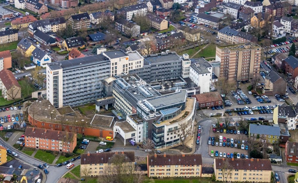 Luftbild Herne - Klinikgelände des Krankenhauses St. Anna Hospital in Herne im Bundesland Nordrhein-Westfalen, Deutschland