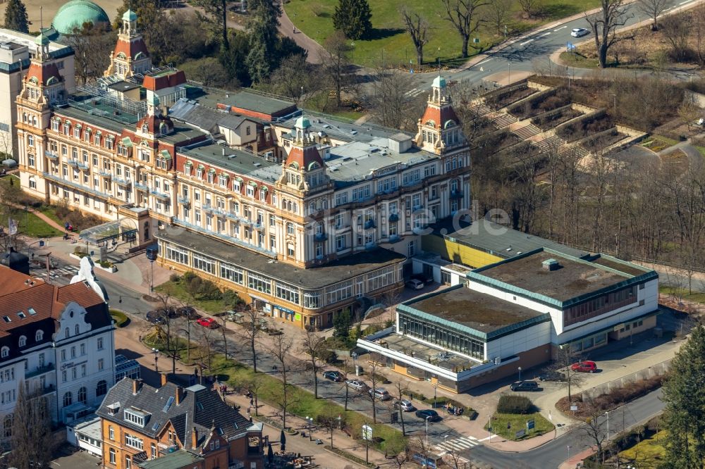 Bad Wildungen von oben - Klinikgelände des Krankenhauses Asklepios Fachklinik Fürstenhof in Bad Wildungen im Bundesland Hessen, Deutschland