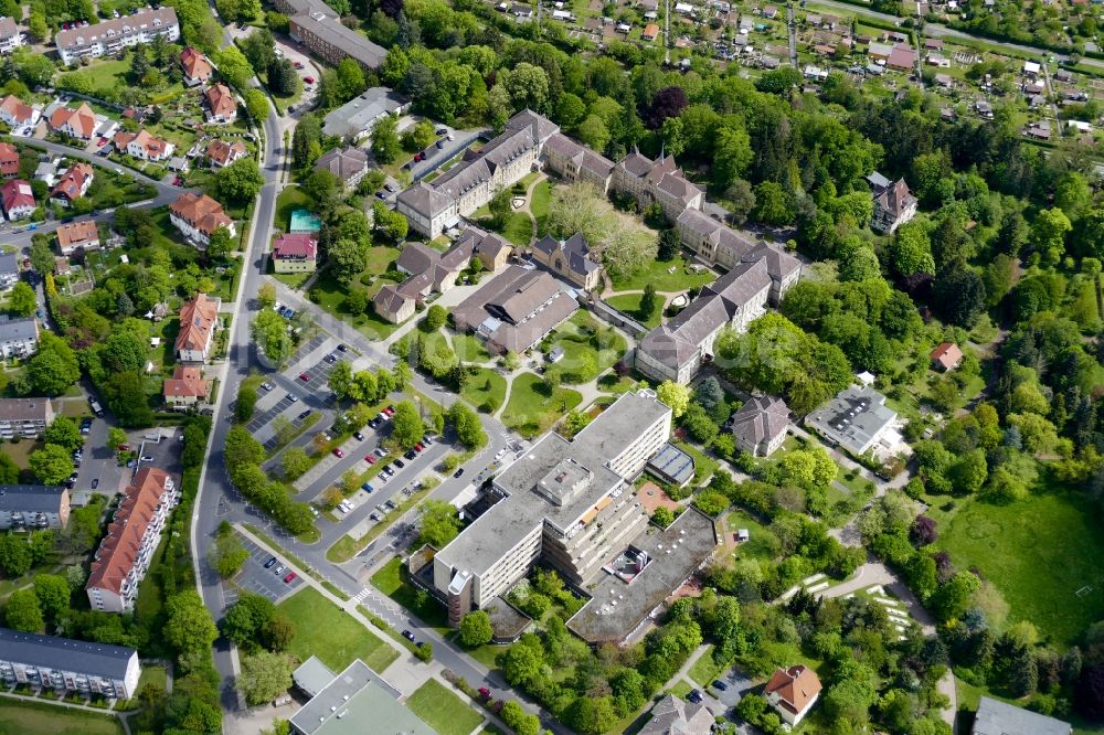 Luftaufnahme Göttingen - Klinikgelände des Krankenhauses Asklepios Fachklinikum in Göttingen im Bundesland Niedersachsen, Deutschland