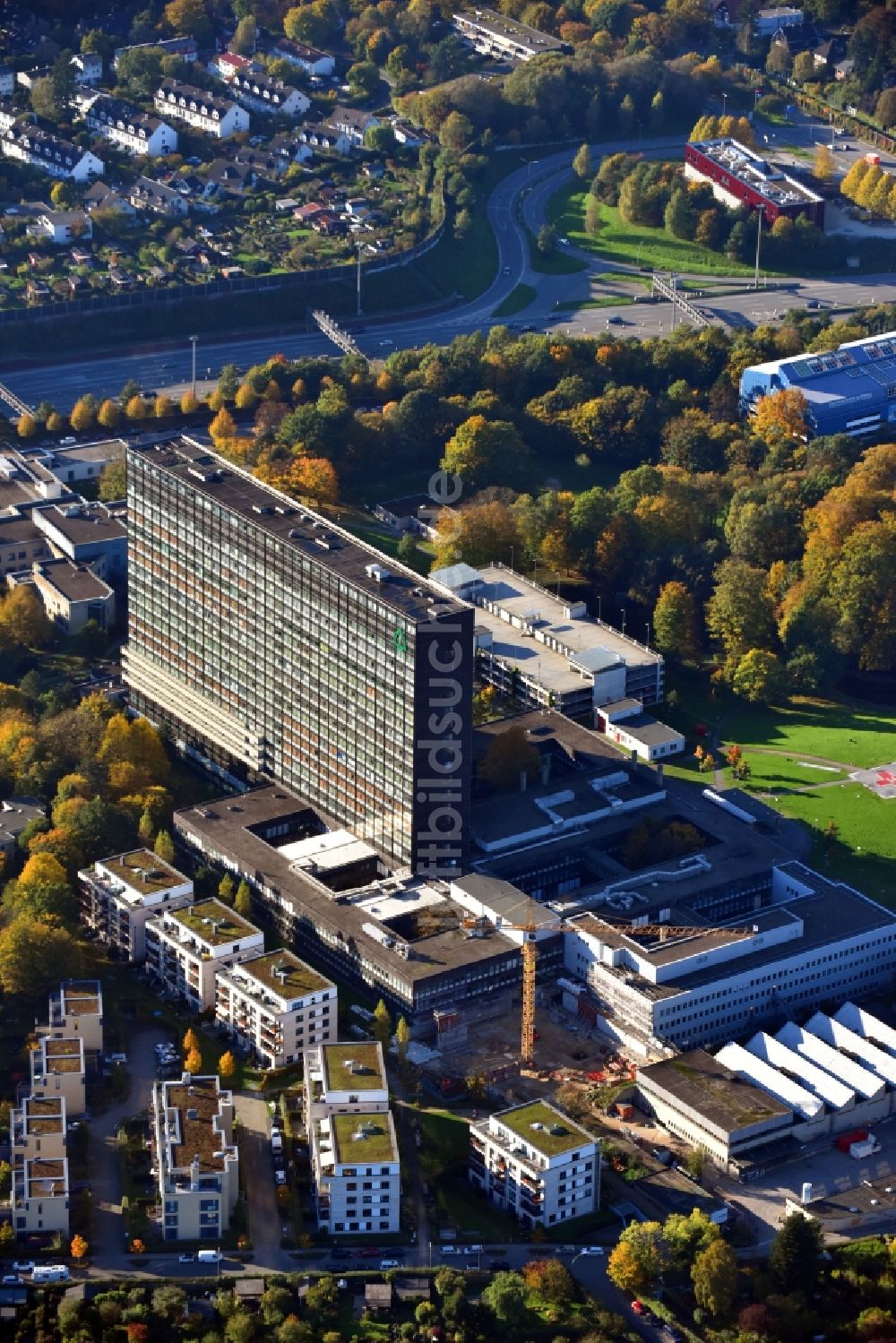 Hamburg aus der Vogelperspektive: Klinikgelände des Krankenhauses Asklepios Klinik Altona in Altona in Hamburg, Deutschland