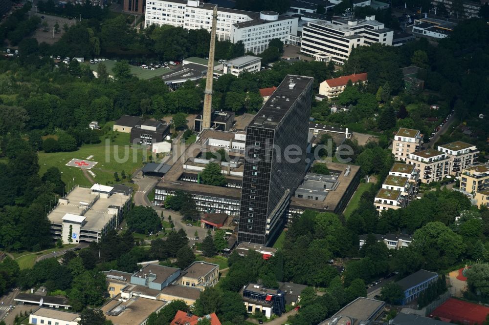 Luftaufnahme Hamburg - Klinikgelände des Krankenhauses Asklepios Klinik Altona an der Paul-Ehrlich-Straße in Hamburg