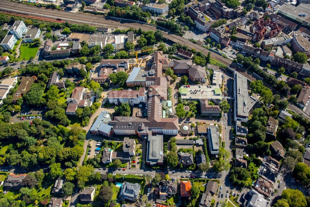 Bochum aus der Vogelperspektive: Klinikgelände des Krankenhauses Augusta-Kranken-Anstalt gGmbH in Bochum im Bundesland Nordrhein-Westfalen