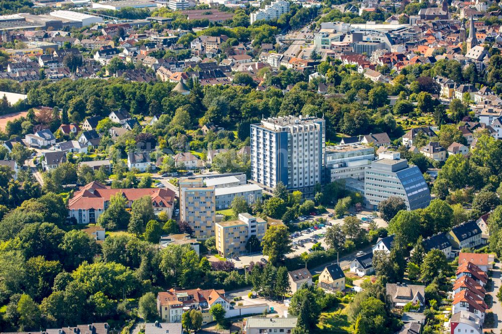 Hattingen von oben - Klinikgelände des Krankenhauses Augusta-Kranken-Anstalt gGmbH in Hattingen im Bundesland Nordrhein-Westfalen, Deutschland