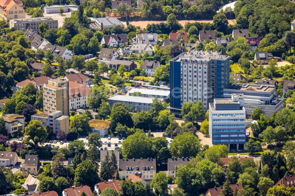 Luftbild Hattingen - Klinikgelände des Krankenhauses Augusta-Kranken-Anstalt gGmbH in Hattingen im Bundesland Nordrhein-Westfalen, Deutschland