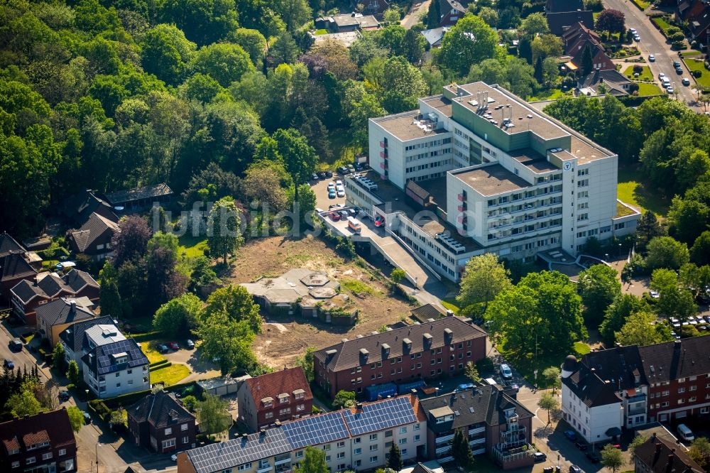 Hamm aus der Vogelperspektive: Klinikgelände des Krankenhauses St. Barbara-Klinik in Hamm im Bundesland Nordrhein-Westfalen