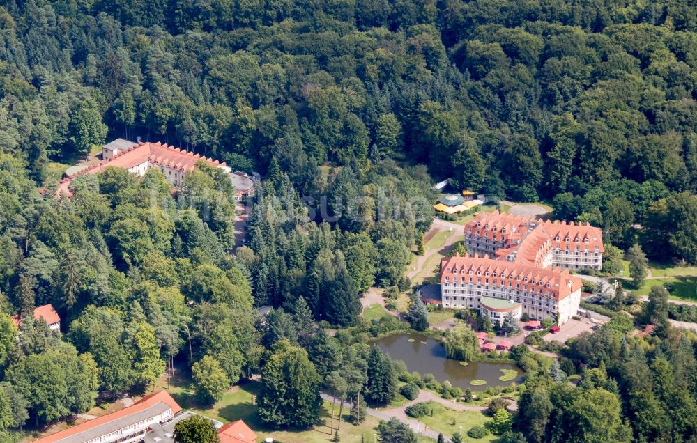 Luftbild Bernau - Klinikgelände des Krankenhauses Brandenburg Klinik in Bernau im Bundesland Brandenburg, Deutschland