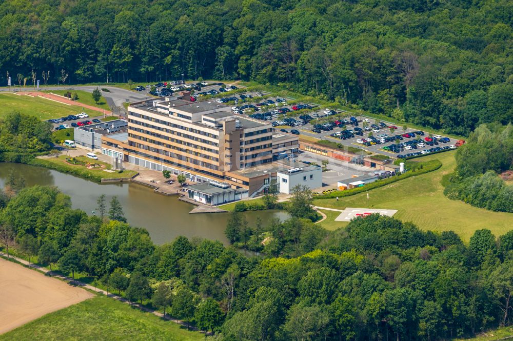 Luftbild Werne - Klinikgelände des Krankenhauses St. Christophorus-Krankenhaus in Werne im Bundesland Nordrhein-Westfalen, Deutschland