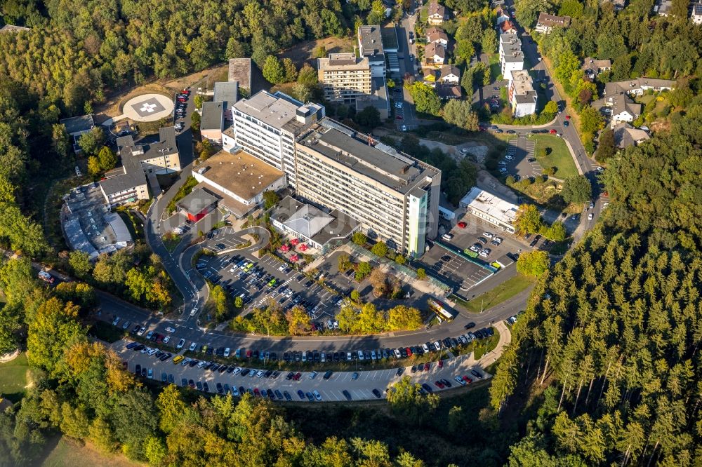 Luftbild Siegen - Klinikgelände des Krankenhauses Diakonie Klinikum Jung-Stilling in Siegen im Bundesland Nordrhein-Westfalen, Deutschland