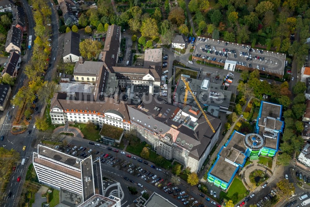 Essen von oben - Klinikgelände des Krankenhauses Elisabeth-Krankenhaus Essen in Essen im Bundesland Nordrhein-Westfalen, Deutschland