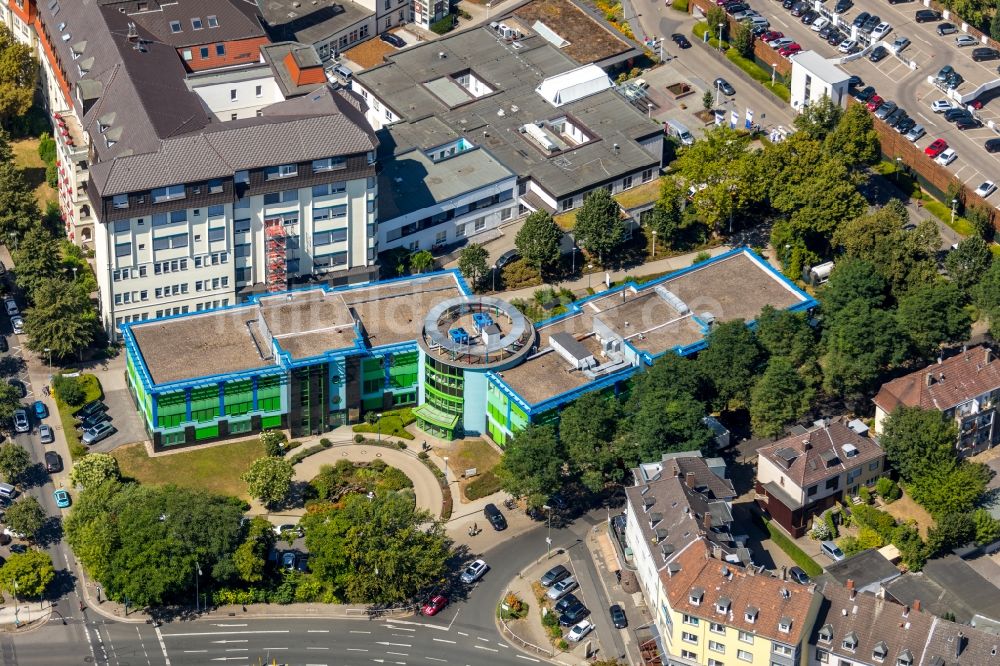 Essen aus der Vogelperspektive: Klinikgelände des Krankenhauses Elisabeth-Krankenhaus Essen in Essen im Bundesland Nordrhein-Westfalen, Deutschland