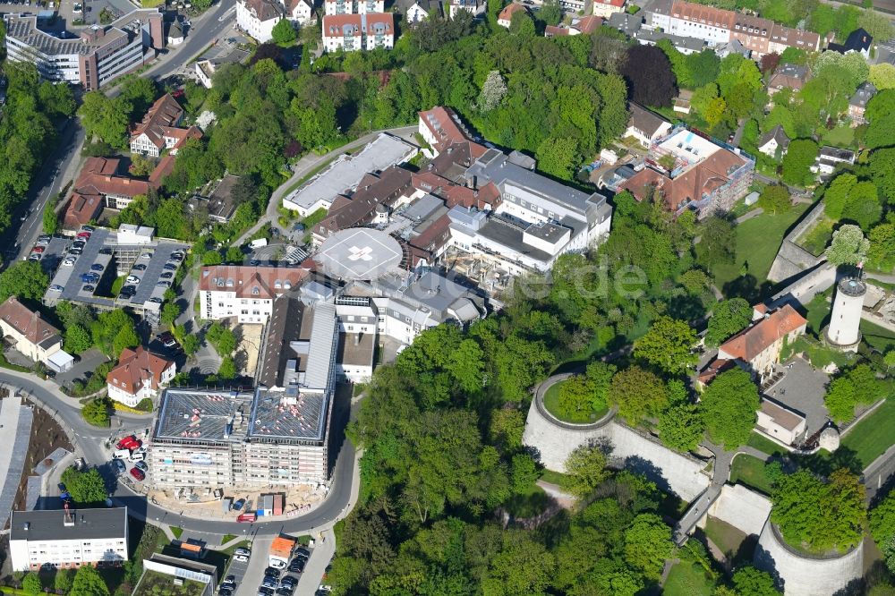 Bielefeld von oben - Klinikgelände des Krankenhauses Evangelisches Klinikum Bethel in Bielefeld im Bundesland Nordrhein-Westfalen, Deutschland