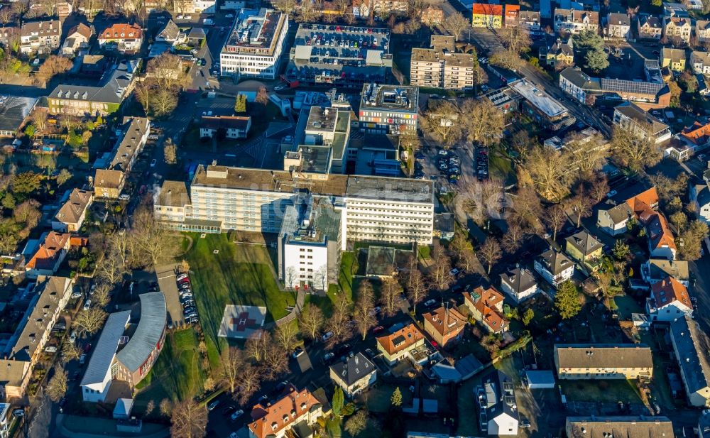 Luftbild Unna - Klinikgelände des Krankenhauses Evangelisches Krankenhaus in Unna im Bundesland Nordrhein-Westfalen, Deutschland