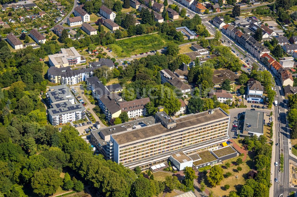 Witten aus der Vogelperspektive: Klinikgelände des Krankenhauses Evangelisches Krankenhaus Witten in Witten im Bundesland Nordrhein-Westfalen, Deutschland