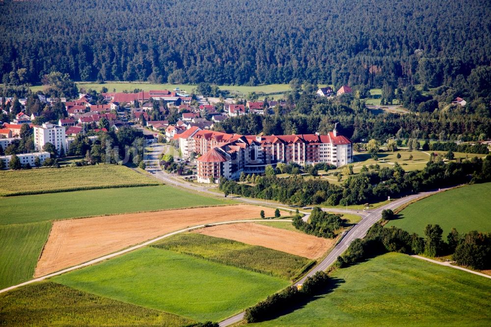 Luftaufnahme Herzogenaurach - Klinikgelände des Krankenhauses Fachklinik Herzogenaurach Abteilung für Innere Medizin - Kardiologie in Herzogenaurach im Bundesland Bayern, Deutschland