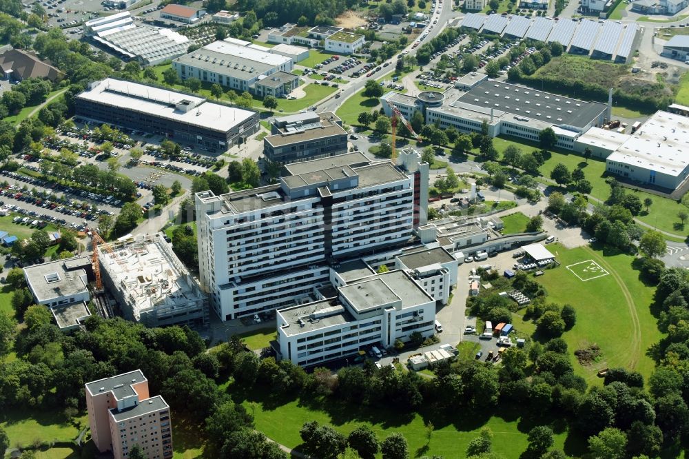 Wetzlar von oben - Klinikgelände des Krankenhauses an der Forsthausstraße in Wetzlar im Bundesland Hessen, Deutschland