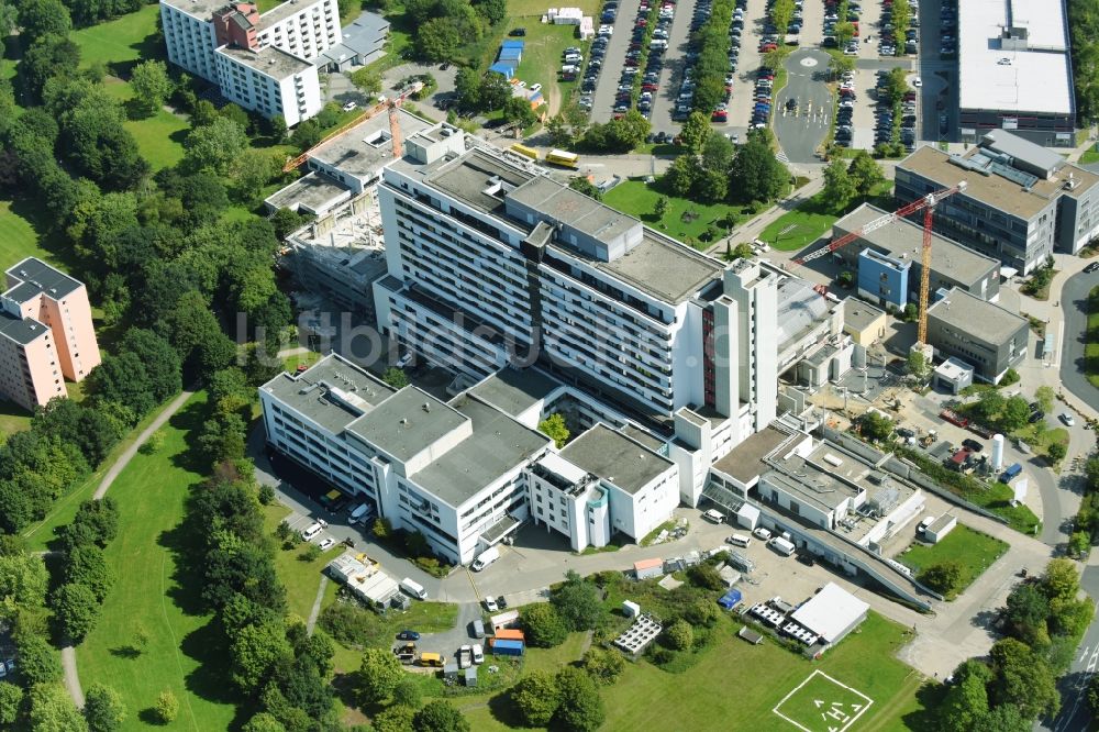 Luftbild Wetzlar - Klinikgelände des Krankenhauses an der Forsthausstraße in Wetzlar im Bundesland Hessen, Deutschland