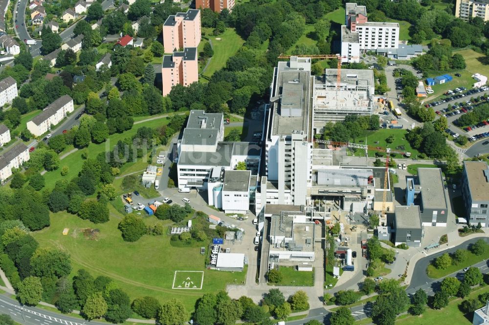 Luftbild Wetzlar - Klinikgelände des Krankenhauses an der Forsthausstraße in Wetzlar im Bundesland Hessen, Deutschland