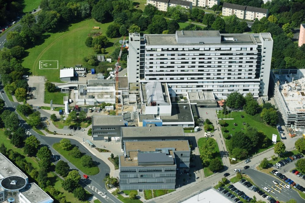 Luftbild Wetzlar - Klinikgelände des Krankenhauses an der Forsthausstraße in Wetzlar im Bundesland Hessen, Deutschland