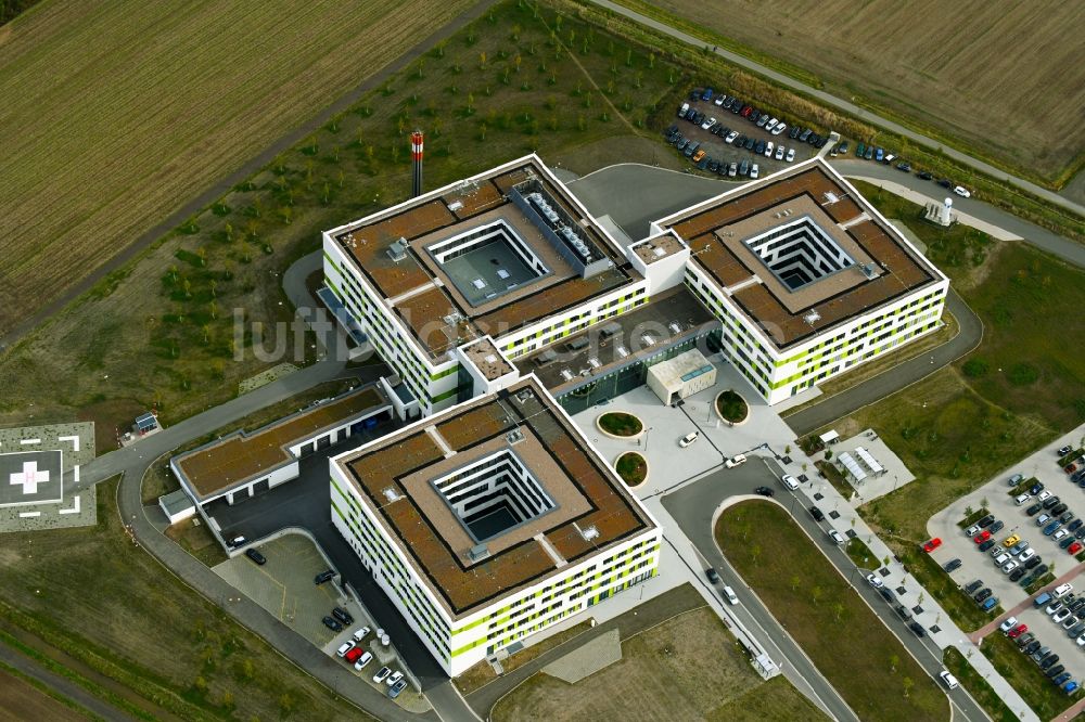 Obernkirchen aus der Vogelperspektive: Klinikgelände des Krankenhauses Gesamtklinikum für das Schaumburger Land in Obernkirchen im Bundesland Niedersachsen, Deutschland