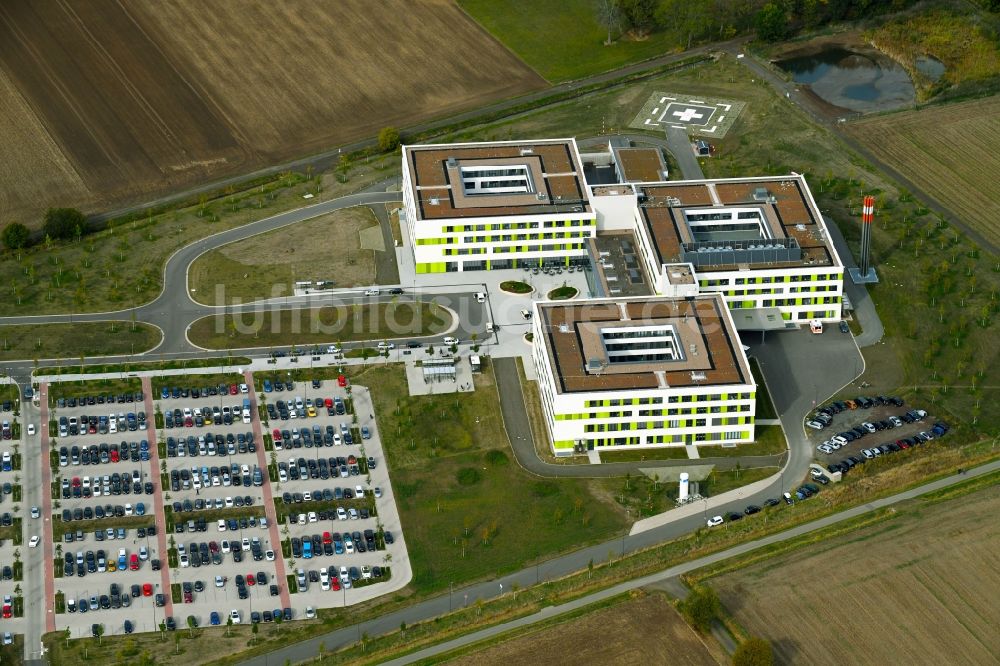 Obernkirchen aus der Vogelperspektive: Klinikgelände des Krankenhauses Gesamtklinikum für das Schaumburger Land in Obernkirchen im Bundesland Niedersachsen, Deutschland