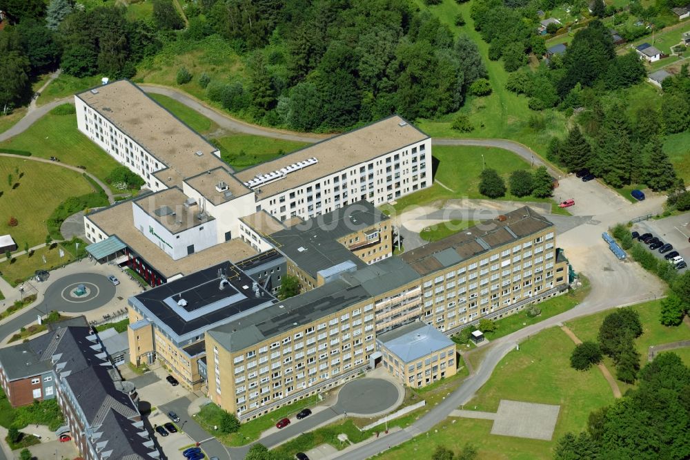 Luftaufnahme Cuxhaven - Klinikgelände des Krankenhauses HELIOS Klinik Cuxhaven an der Altenwalder Chaussee in Cuxhaven im Bundesland Niedersachsen, Deutschland