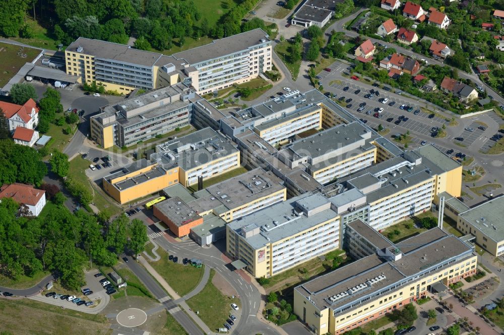 Luftbild Schwerin - Klinikgelände des Krankenhauses der HELIOS Kliniken GmbH in Schwerin im Bundesland Mecklenburg-Vorpommern