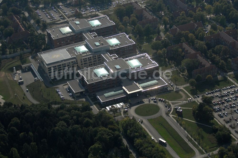 Berlin von oben - Klinikgelände des Krankenhauses Helios Klinikum Berlin-Buch im Ortsteil Buch in Berlin, Deutschland