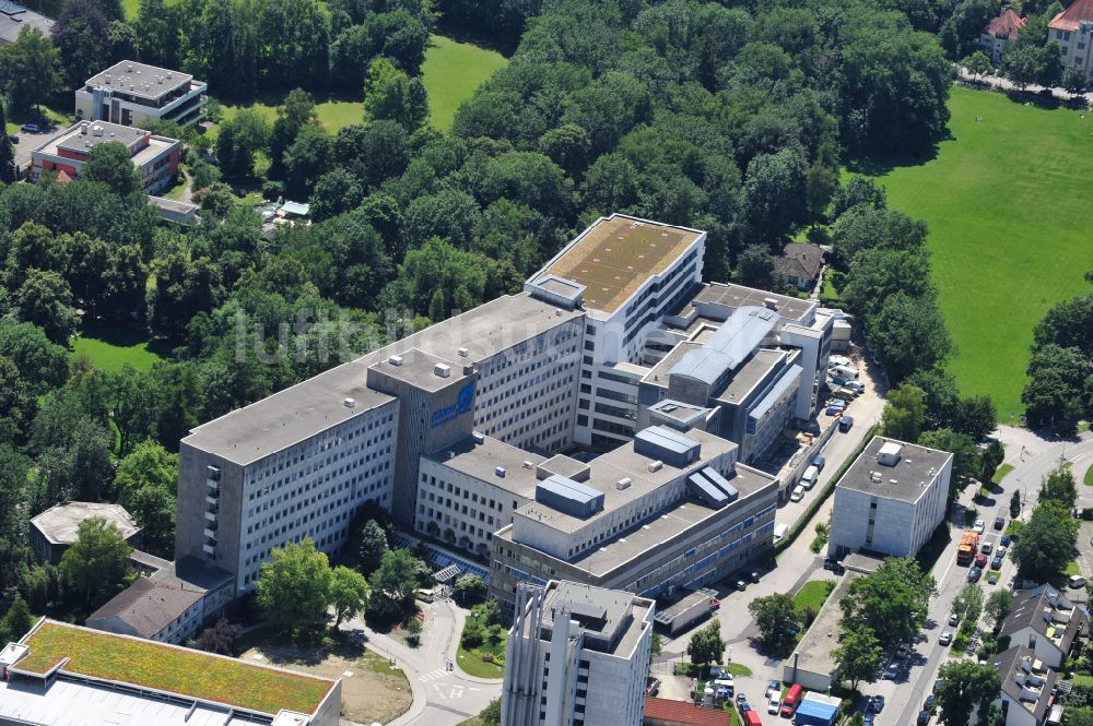 Luftbild München - Klinikgelände des Krankenhauses Helios Klinikum München West in München im Bundesland Bayern, Deutschland