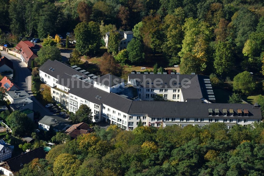 Luftbild Buckow (Märkische Schweiz) - Klinikgelände des Krankenhauses Immanuel Klinik Märkische Schweiz in Buckow (Märkische Schweiz) im Bundesland Brandenburg, Deutschland