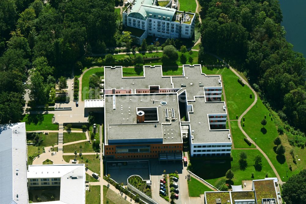 Rüdersdorf von oben - Klinikgelände des Krankenhauses Immanuel Klinik Rüdersdorf in Rüdersdorf im Bundesland Brandenburg, Deutschland