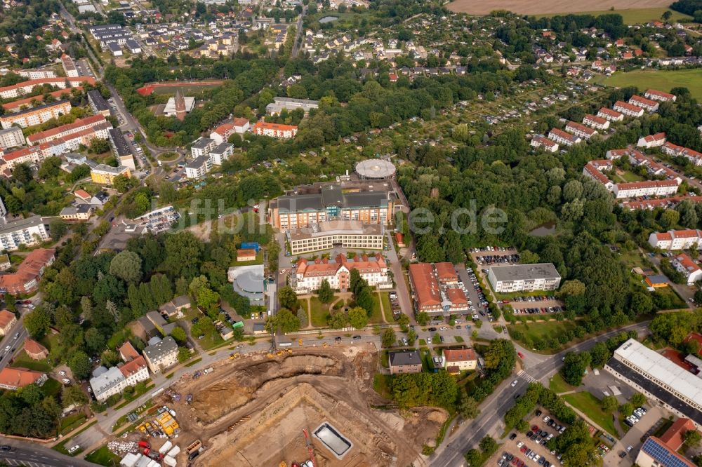 Luftaufnahme Bernau - Klinikgelände des Krankenhauses Immanuel Klinikum Bernau in Bernau im Bundesland Brandenburg, Deutschland