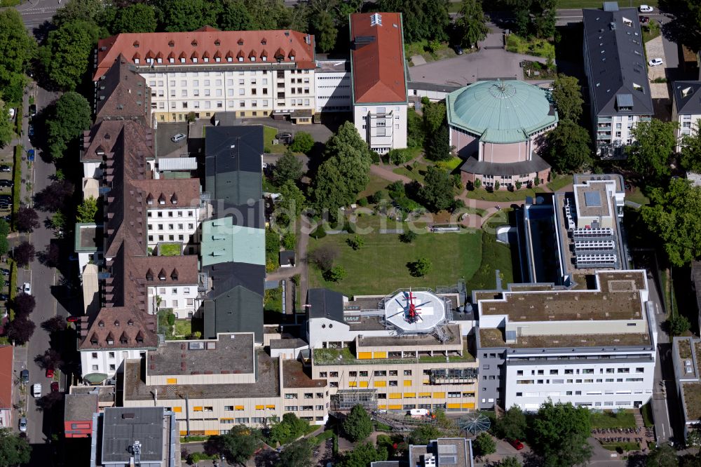 Freiburg im Breisgau aus der Vogelperspektive: Klinikgelände des Krankenhauses St. Josefskrankenhaus in Freiburg im Breisgau im Bundesland Baden-Württemberg, Deutschland