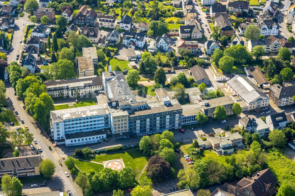 Luftaufnahme Hagen - Klinikgelände des Krankenhauses der Katholisches Krankenhaus Hagen gem. GmbH in Hagen im Bundesland Nordrhein-Westfalen, Deutschland