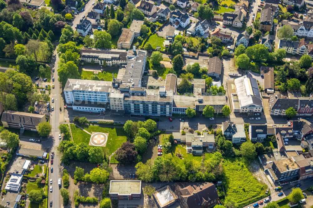 Hagen von oben - Klinikgelände des Krankenhauses der Katholisches Krankenhaus Hagen gem. GmbH in Hagen im Bundesland Nordrhein-Westfalen, Deutschland