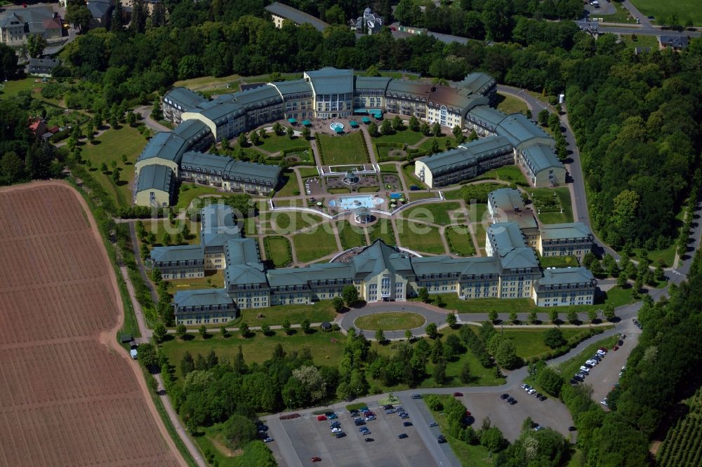 Kreischa von oben - Klinikgelände des Krankenhauses KLINIK BAVARIA Kreischa in Kreischa im Bundesland Sachsen, Deutschland