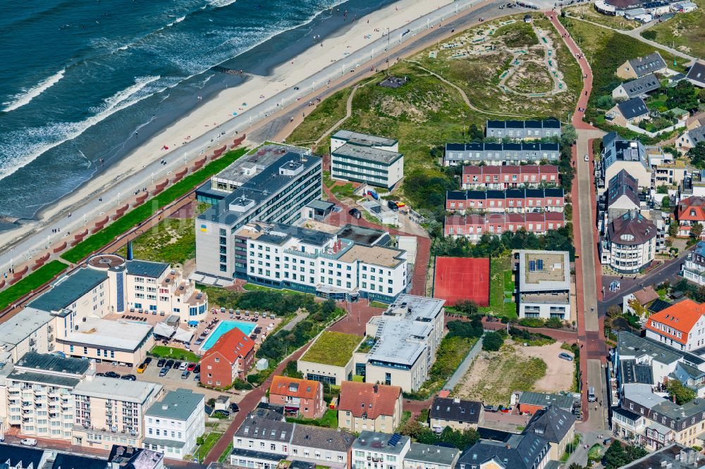 Luftbild Norderney - Klinikgelände des Krankenhauses Klinik Norderney in Norderney im Bundesland Niedersachsen, Deutschland