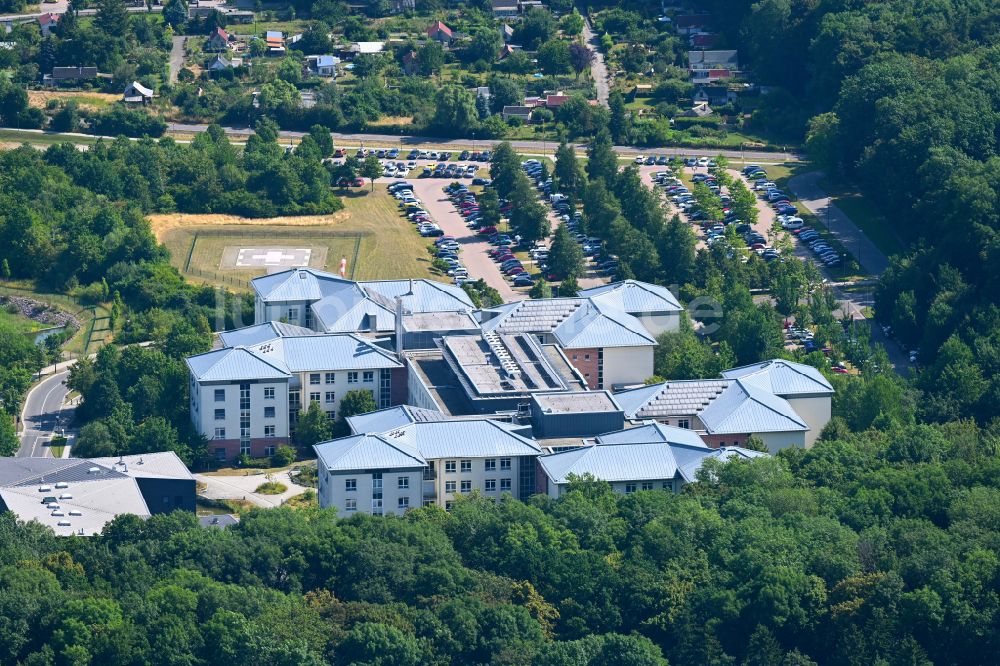 Altenburg aus der Vogelperspektive: Klinikgelände des Krankenhauses Klinikum Altenburger Land in Altenburg im Bundesland Thüringen, Deutschland