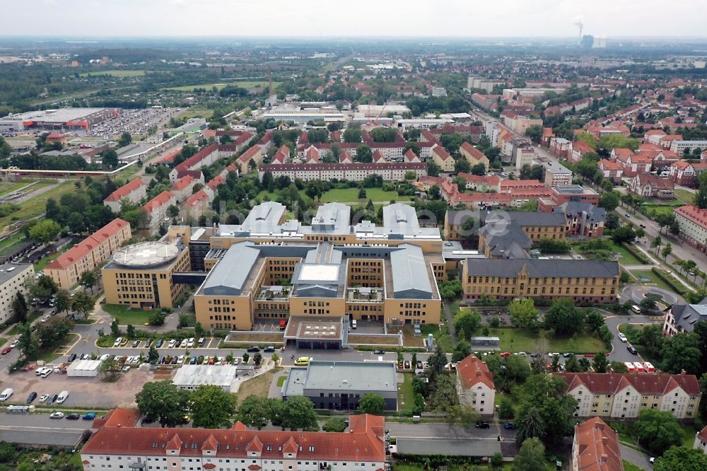 Luftbild Halle (Saale) - Klinikgelände des Krankenhauses BG Klinikum Bergmannstrost in Halle (Saale) im Bundesland Sachsen-Anhalt, Deutschland