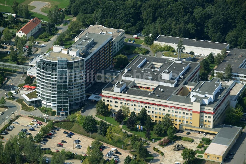 Luftbild Chemnitz - Klinikgelände des Krankenhauses Klinikum Chemnitz gGmbH in Chemnitz im Bundesland Sachsen