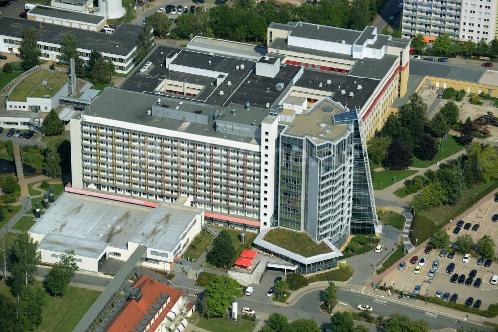 Luftbild Chemnitz - Klinikgelände des Krankenhauses Klinikum Chemnitz gGmbH in Chemnitz im Bundesland Sachsen